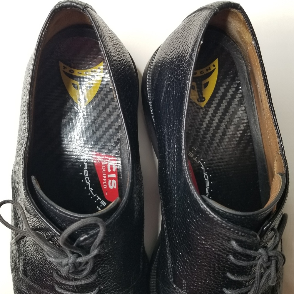 Toschi Italian lace up shoes size 8 1/2 euc - Picture 8 of 8